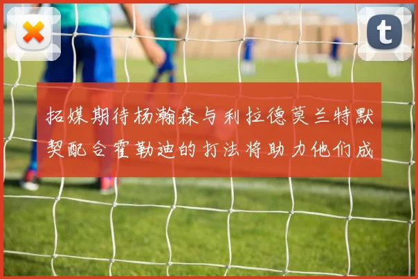 拓媒期待杨瀚森与利拉德莫兰特默契配合霍勒迪的打法将助力他们成长
